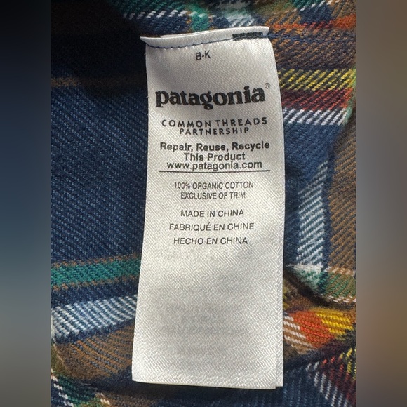 Patagonia Fjord Long Sleeve Shirt Men Flannel Size Med Multicolor Plaid EUC - Picture 5 of 9